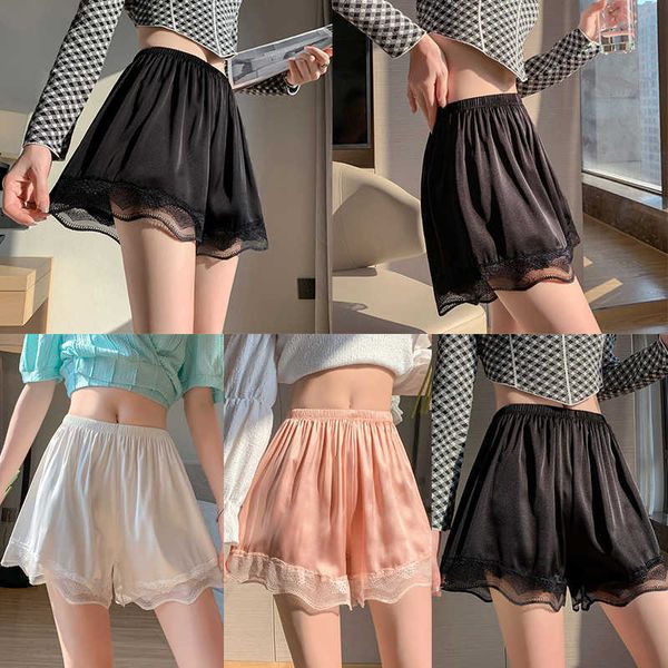 women's shorts comfortable women thin bottoming shorts new fashion safety pants lace satin anti-lighting pants women's summer shor, White;black
women's shorts comfortable women thin bottoming shorts new fashion safety pants lace satin anti-lighting pants women's summer shor, White;black