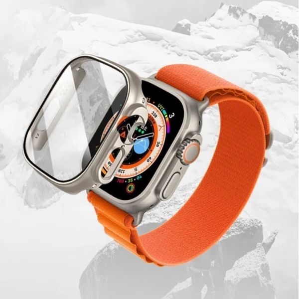 Image of For Apple Watch ultra series 8 iWatch 8 smart watch Marine wristband strap watches Protective cover cases straps