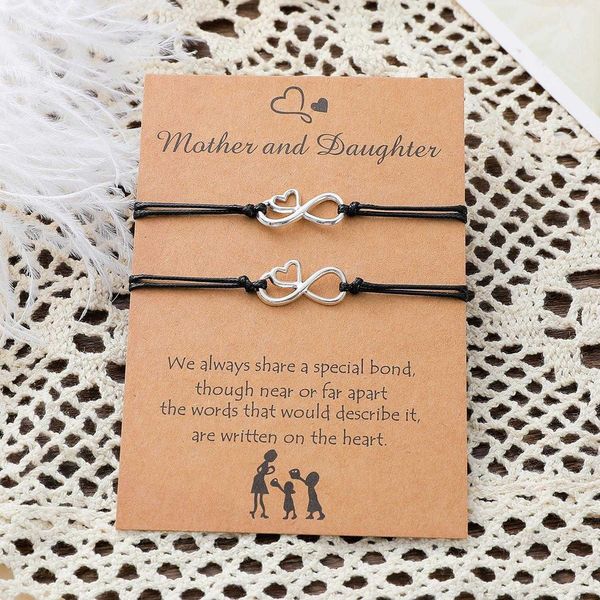 mother daughter parent child card bracelet personality 8 word alloy love woven 2 piece set, Golden;silver
mother daughter parent child card bracelet personality 8 word alloy love woven 2 piece set, Golden;silver
