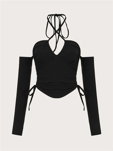camisoles tanks solid drawstring ruched side halter women grunge punk black long sleeve vneck backless crop streetwear y2k clothes 230508, Black;white
camisoles tanks solid drawstring ruched side halter women grunge punk black long sleeve vneck backless crop streetwear y2k clothes 230508, Black;white