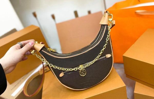 women's designer loop bag luxury half moon leather classic old flower clutch handbag fashions zipper two shoulder straps metal fittings
women's designer loop bag luxury half moon leather classic old flower clutch handbag fashions zipper two shoulder straps metal fittings