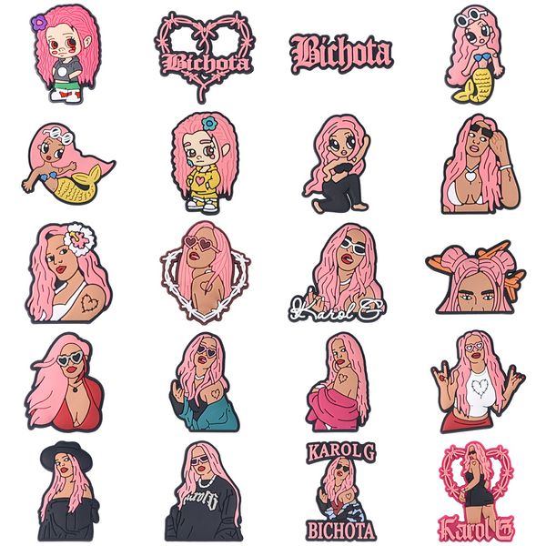 karol g manana sara bonitio designer shoes charms ferxxo charm bad bunny shoe decoration accessories for christmas party gifts, White;pink
karol g manana sara bonitio designer shoes charms ferxxo charm bad bunny shoe decoration accessories for christmas party gifts, White;pink