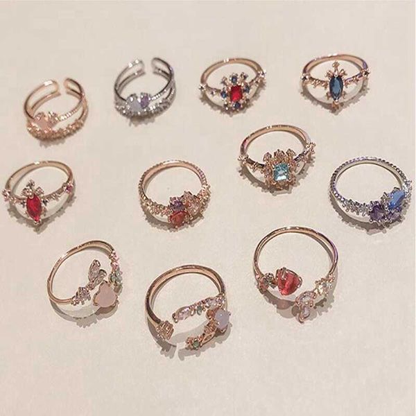 band rings 2019 new korean fashion colorful heart flower cubic zircon adjustable rings for female party crystal bague accessories z0509, Silver
band rings 2019 new korean fashion colorful heart flower cubic zircon adjustable rings for female party crystal bague accessories z0509, Silver