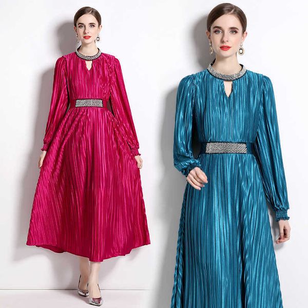 2023 new fashion celebrity women's heavy industry nailed beads temperament 100 pleated waist dress, Black;gray
2023 new fashion celebrity women's heavy industry nailed beads temperament 100 pleated waist dress, Black;gray
