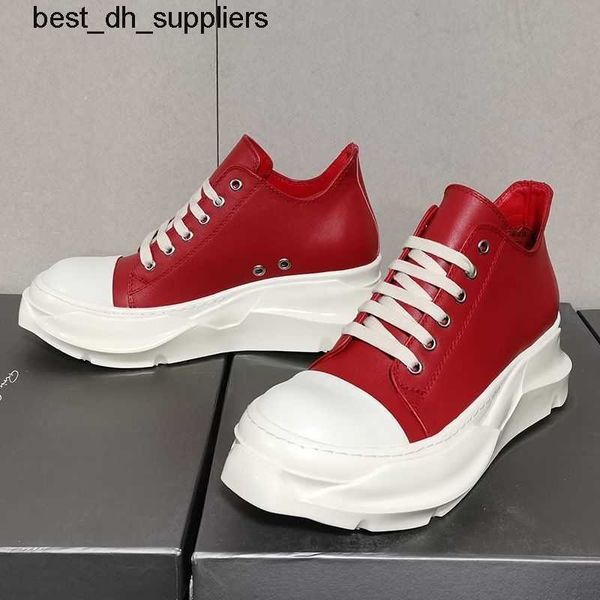 2023ogro low double bottom rick men's shoes spring new leisure leather lace up red owens milk fragrance thick bottom increased, Black
2023ogro low double bottom rick men's shoes spring new leisure leather lace up red owens milk fragrance thick bottom increased, Black