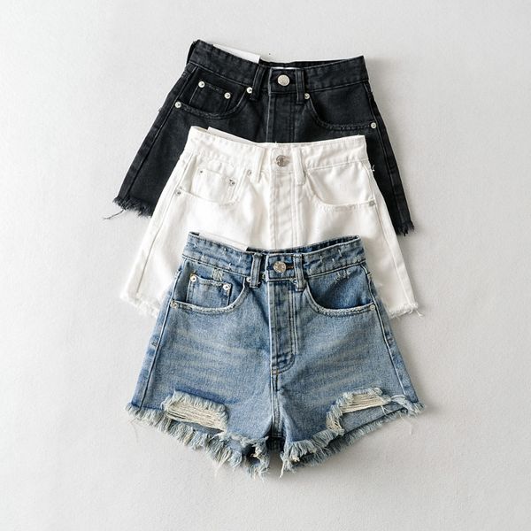 womens shorts fashion pockets raw edge solid color high waist jeans harajuku vintage summer pants female slim women clothes 230508, White;black
womens shorts fashion pockets raw edge solid color high waist jeans harajuku vintage summer pants female slim women clothes 230508, White;black