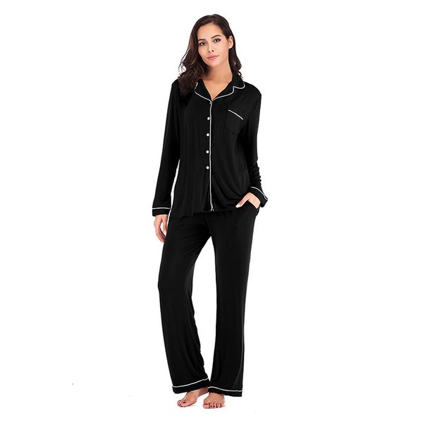women's sleepwear women spring autumn long sleeve pants pajamas set 2pieces modal pajamas suit loose solid nightdress casual homewear 2, Black;red
women's sleepwear women spring autumn long sleeve pants pajamas set 2pieces modal pajamas suit loose solid nightdress casual homewear 2, Black;red
