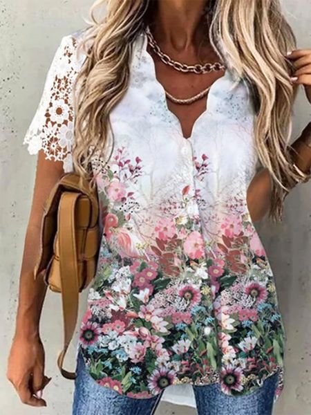womens blouses shirts floral daily weekend blouse short sleeve button print v neck casual 230509, White
womens blouses shirts floral daily weekend blouse short sleeve button print v neck casual 230509, White