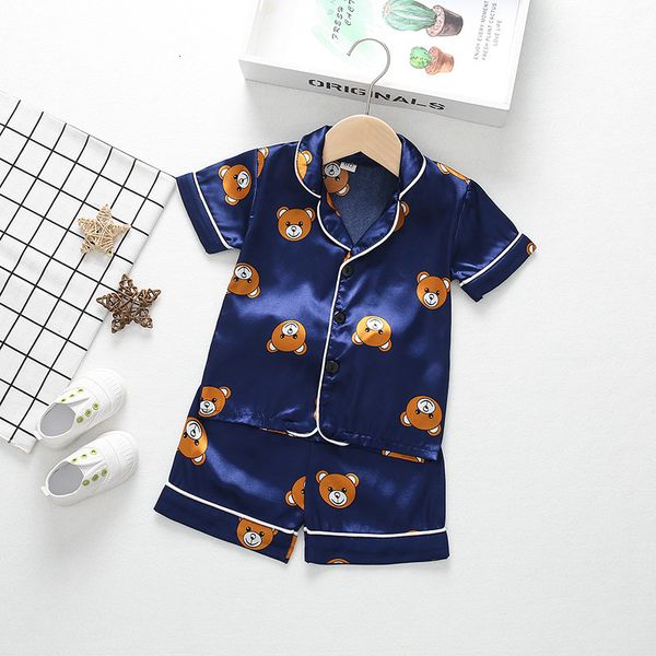 pajamas kids summer pajama sets silk satin pajamas boys girls clothing sets pyjamas short sleeve blouse shorts 2pc sleepwears 230509, Blue;red
pajamas kids summer pajama sets silk satin pajamas boys girls clothing sets pyjamas short sleeve blouse shorts 2pc sleepwears 230509, Blue;red