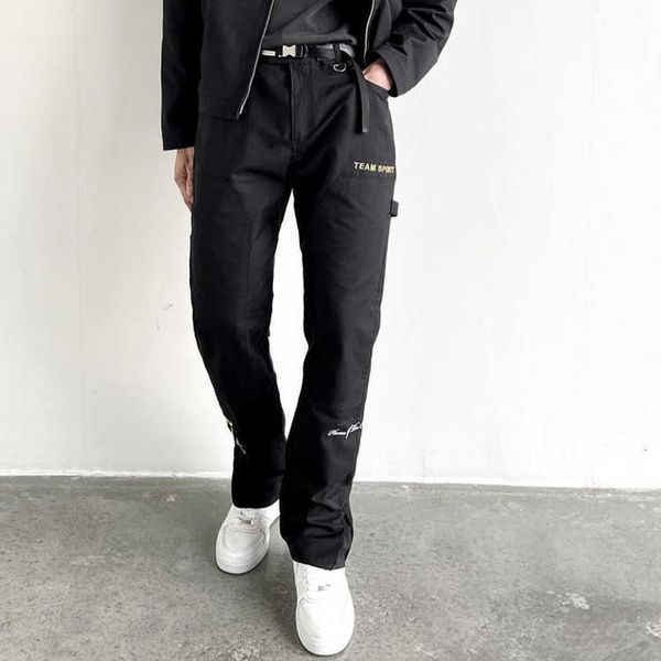 men's pants represent rep designer fashion repeat rep overalls letter embroidery versatile high street straight tube zipper casual vibe, Black
men's pants represent rep designer fashion repeat rep overalls letter embroidery versatile high street straight tube zipper casual vibe, Black