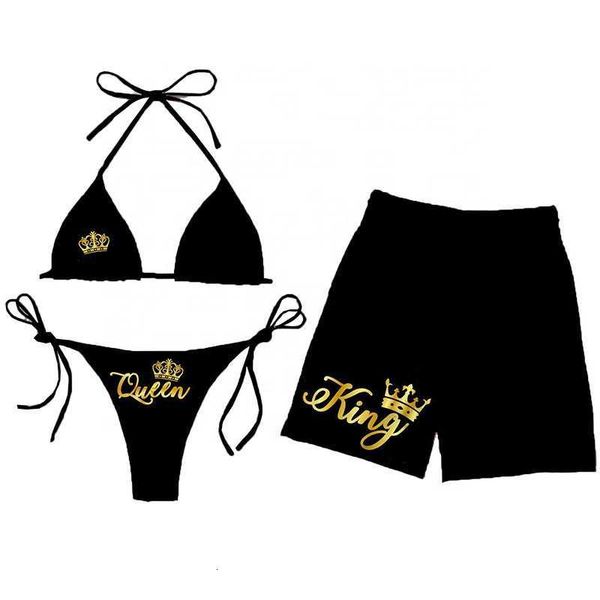 women's bra custom 3 piece designer matching swimsuits for couples men beach shorts women thong bikini set, Red;black
women's bra custom 3 piece designer matching swimsuits for couples men beach shorts women thong bikini set, Red;black