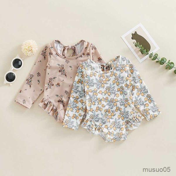two-pieces kids girl summer swimsuits floral print long sleeve ruffles jumpsuit children swimwear beachwear bathing suits, Blue
two-pieces kids girl summer swimsuits floral print long sleeve ruffles jumpsuit children swimwear beachwear bathing suits, Blue