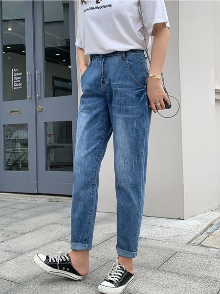 jeans fashion women's solid color vintage blue black simple jeans office lady vintage casual loose denim pants versatile harem trouser
jeans fashion women's solid color vintage blue black simple jeans office lady vintage casual loose denim pants versatile harem trouser