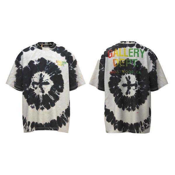version spring/summer new wash tie dye personalized short sleeve t-shirt unisex, Black;white
version spring/summer new wash tie dye personalized short sleeve t-shirt unisex, Black;white