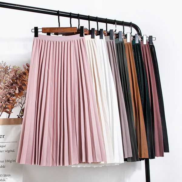 skirts spring autumn chic high waist a line pleated for women streetwear casual solid color organ lady elastic 230509, Black
skirts spring autumn chic high waist a line pleated for women streetwear casual solid color organ lady elastic 230509, Black