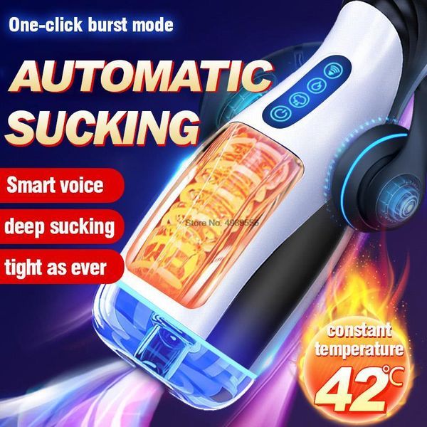 set machine male masturbator automatic blowjob cup powerful sucking vaginal mouth intelligent heated masturbator adult, Black;white
set machine male masturbator automatic blowjob cup powerful sucking vaginal mouth intelligent heated masturbator adult, Black;white