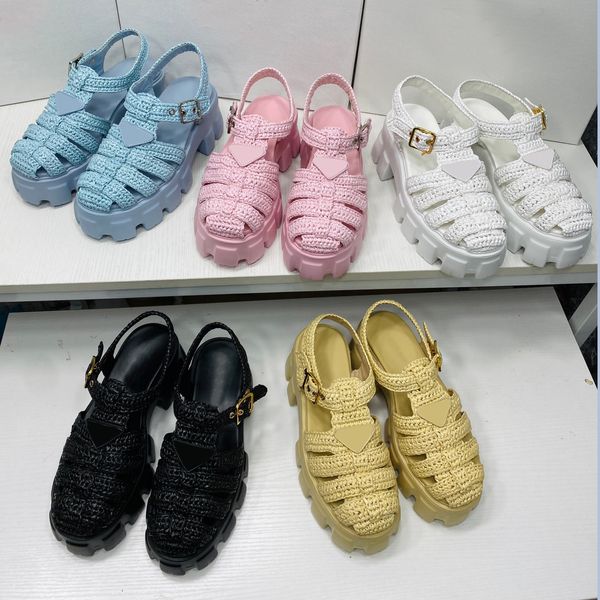 casual shoes designer sandals woeen foam slippers rubber sandal fashion platform slides summer beach with box, Black
casual shoes designer sandals woeen foam slippers rubber sandal fashion platform slides summer beach with box, Black