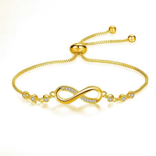 adjustable 8 word bracelet female personality simple pull zircon fashion ornament, Golden;silver
adjustable 8 word bracelet female personality simple pull zircon fashion ornament, Golden;silver