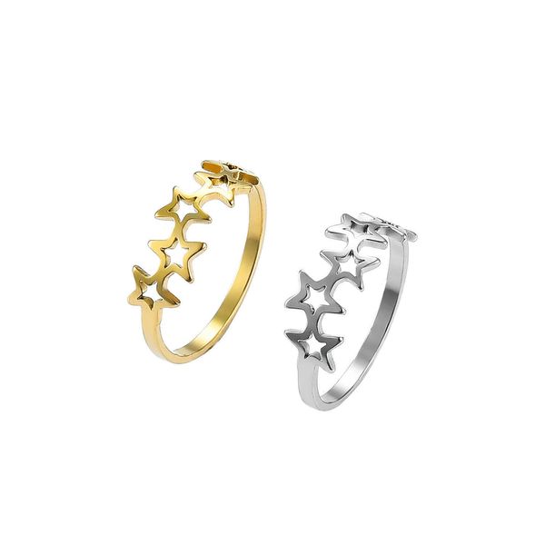 band rings fashion star stainless steel ring gold color rings set for women wedding jewelry gift z0509, Silver
band rings fashion star stainless steel ring gold color rings set for women wedding jewelry gift z0509, Silver