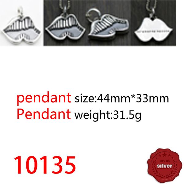 10135 european and american pendant jewelry s925 sterling silver fashion personality punk hip-hop personality solid big mouth letter pendant
10135 european and american pendant jewelry s925 sterling silver fashion personality punk hip-hop personality solid big mouth letter pendant
