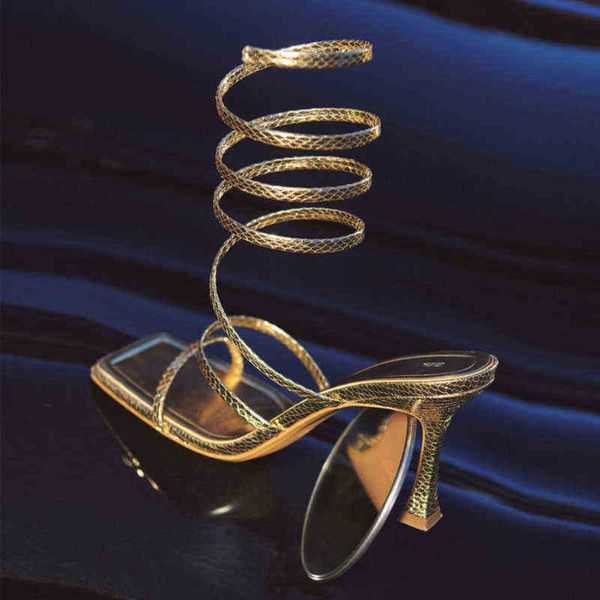 sandals women high heels shoes 2022 gold spiral belt fashion heel black casual square head stiletto pumps 220412
sandals women high heels shoes 2022 gold spiral belt fashion heel black casual square head stiletto pumps 220412