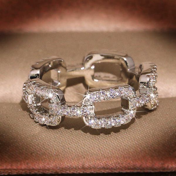 band rings 2020 new silver color chain ring with bling zircon stone rings for women wedding engagement fashion jewelry z0509
band rings 2020 new silver color chain ring with bling zircon stone rings for women wedding engagement fashion jewelry z0509