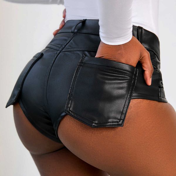 women's shorts 2022 new black high waist elastic shorts women's tight pu imitation leather boots micro denim shorts pole dance s-x, White;black
women's shorts 2022 new black high waist elastic shorts women's tight pu imitation leather boots micro denim shorts pole dance s-x, White;black