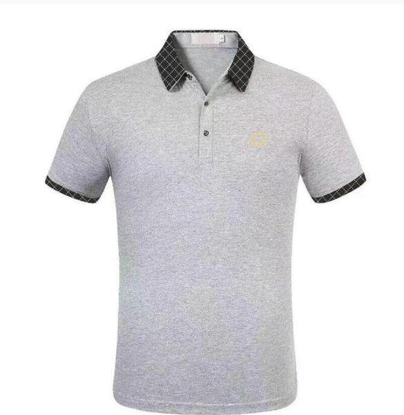 new men short sleeve polo shirt designer brand luxury mens casual embroidery cotton homme, White;black
new men short sleeve polo shirt designer brand luxury mens casual embroidery cotton homme, White;black