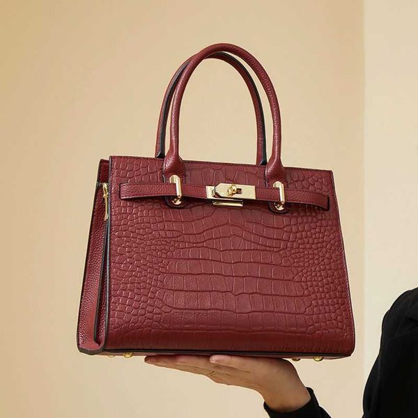 designer bag tote bag handbags crossbody bag high end crocodile patterned layer cowhide shaped handbag for commuting versatile real leather
designer bag tote bag handbags crossbody bag high end crocodile patterned layer cowhide shaped handbag for commuting versatile real leather