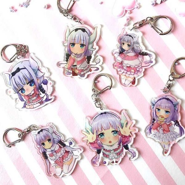 keychains 1 pcs anime kobayashi san chi no maid dragon keychain miss kobayashi's dragon maid kanna kamui figures acrylic key chain hold, Silver
keychains 1 pcs anime kobayashi san chi no maid dragon keychain miss kobayashi's dragon maid kanna kamui figures acrylic key chain hold, Silver