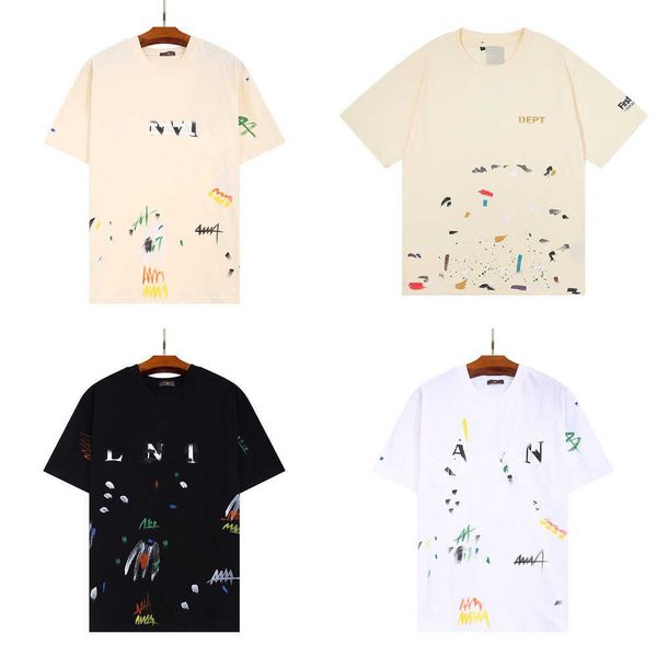gal lavin mens designer t shirt casual man womens tees hand-painted ink splash graffiti letters loose short-sleeved round neck clothes cje2, White;black
gal lavin mens designer t shirt casual man womens tees hand-painted ink splash graffiti letters loose short-sleeved round neck clothes cje2, White;black