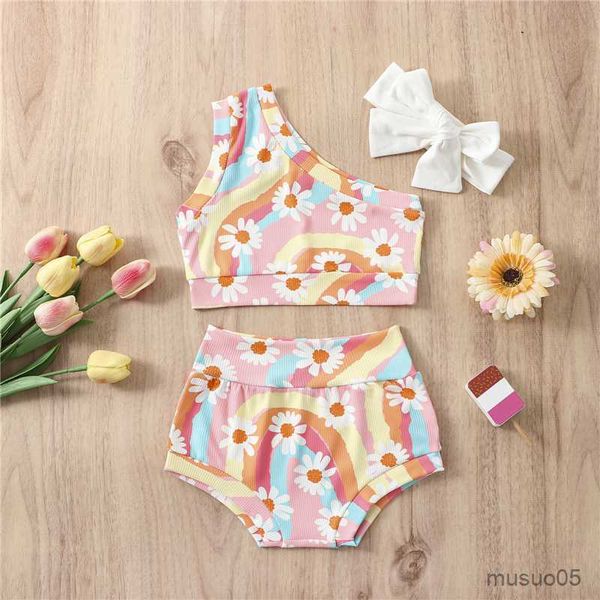 two-pieces infant baby girls bathing suit swimwear rainbow floral print bikini set sleeveless bathing suit girl summer swimming wear, Blue
two-pieces infant baby girls bathing suit swimwear rainbow floral print bikini set sleeveless bathing suit girl summer swimming wear, Blue