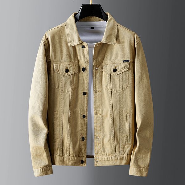 men's jackets spring autumn cotton denim jacket men clothing korea casual single breasted jeans jacket men fashion white slim cowboy ja, Black;brown
men's jackets spring autumn cotton denim jacket men clothing korea casual single breasted jeans jacket men fashion white slim cowboy ja, Black;brown