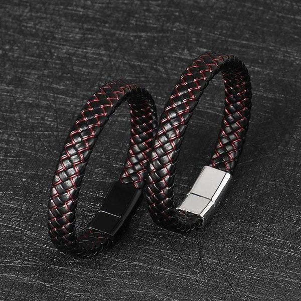 creative 16 strand woven leather bracelet stainless steel alloy magnetic buckle simple fashion rope, Golden;silver
creative 16 strand woven leather bracelet stainless steel alloy magnetic buckle simple fashion rope, Golden;silver