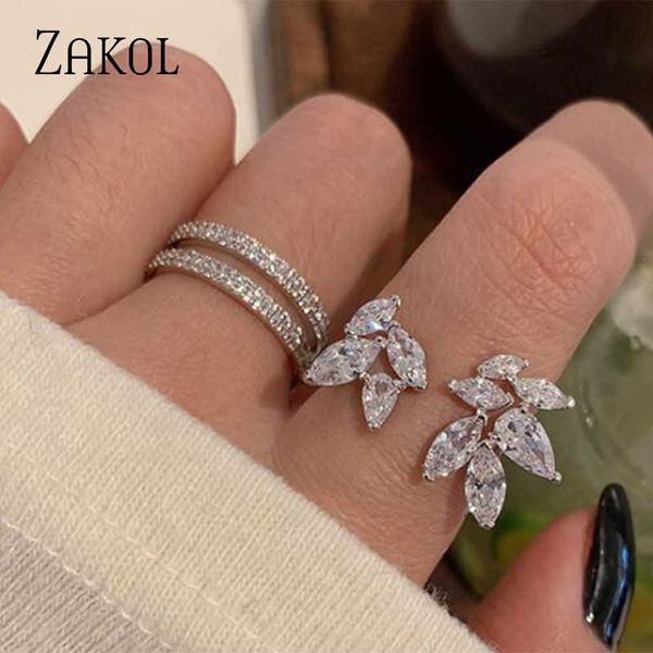 band rings zakol korea shiny cubic zircon leaf shape open rings for women fashion geometry crystal finger ring anillos for party jewelry z05, Silver
band rings zakol korea shiny cubic zircon leaf shape open rings for women fashion geometry crystal finger ring anillos for party jewelry z05, Silver