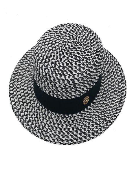 highgrade summer black white plaid wide brim flat boater hat spring women grass braid sun hat party wedding formal cap1134698, Blue;gray
highgrade summer black white plaid wide brim flat boater hat spring women grass braid sun hat party wedding formal cap1134698, Blue;gray