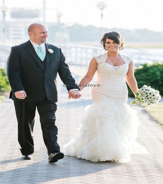 luxury mermaid ruffles wedding dress elegant lace plus size tiered bridal gowns 2023 beautiful stunning garden korean bride chic robe mariee, White
luxury mermaid ruffles wedding dress elegant lace plus size tiered bridal gowns 2023 beautiful stunning garden korean bride chic robe mariee, White