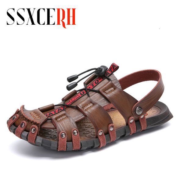 sandals summer men's breathable beach outdoor shoes roman luxury men slippers soft bottom 230508, Black
sandals summer men's breathable beach outdoor shoes roman luxury men slippers soft bottom 230508, Black