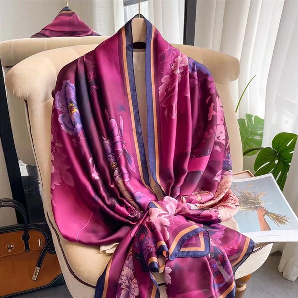 sarongs luxury brand autumn and winter women style fashion color matching print silk scarf lady headcloth beach shawl 230509, Blue;gray
sarongs luxury brand autumn and winter women style fashion color matching print silk scarf lady headcloth beach shawl 230509, Blue;gray