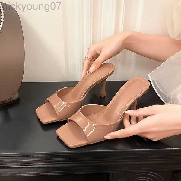 slippers new 2023 high heels woman slippers street style square toes slide summer shoes zapatos de mujer indoor slides rubber mules y23, Black
slippers new 2023 high heels woman slippers street style square toes slide summer shoes zapatos de mujer indoor slides rubber mules y23, Black