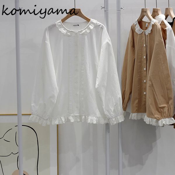 womens blouses shirts komiyama lace patchwork o neck long sleeve blusas mujer spring clothes women sweet all match shirt 230509, White
womens blouses shirts komiyama lace patchwork o neck long sleeve blusas mujer spring clothes women sweet all match shirt 230509, White