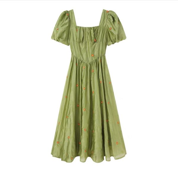 2023 summer new style elegant celebrity high grade goddess style slim fit green fragmented flower women's dress, Black;gray
2023 summer new style elegant celebrity high grade goddess style slim fit green fragmented flower women's dress, Black;gray