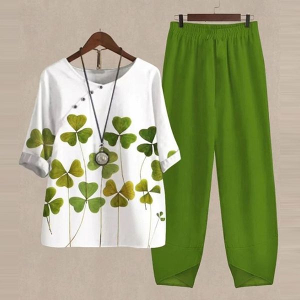 women's two piece pants summer casual set women elegant o neck flower print loose t shirt high waist suit female outfits 230509, White
women's two piece pants summer casual set women elegant o neck flower print loose t shirt high waist suit female outfits 230509, White