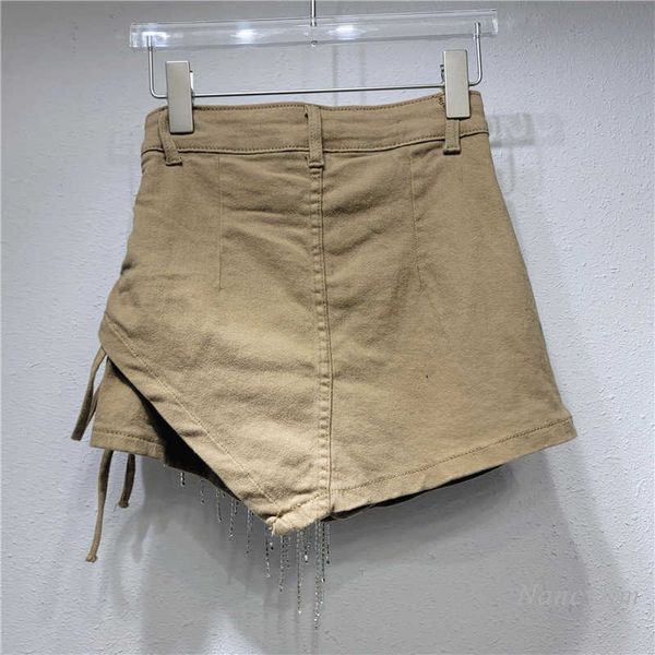 skirts short khaki denim skirt women heavy industry diamond irregular skirts woman's summer 2023 new high waist slim hip-wrapped y23, Black 
skirts short khaki denim skirt women heavy industry diamond irregular skirts woman's summer 2023 new high waist slim hip-wrapped y23, Black