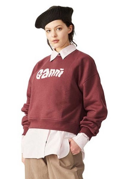23ss gan designer sweatshirt fashion letter embroidery short loose sweater women pure cotton new style pullover jumper, Black
23ss gan designer sweatshirt fashion letter embroidery short loose sweater women pure cotton new style pullover jumper, Black
