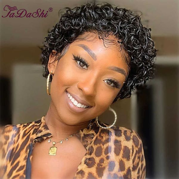 hair wigs short curly pixie cut for women afro kinky human brazilian full machine made natural color remy wig 230510, Black
hair wigs short curly pixie cut for women afro kinky human brazilian full machine made natural color remy wig 230510, Black