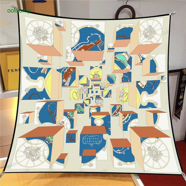 hemres designer scarves spring summer new 90x90 twill satin square versatile and elegant style women's scarf shawl gift for mom, Blue;gray
hemres designer scarves spring summer new 90x90 twill satin square versatile and elegant style women's scarf shawl gift for mom, Blue;gray