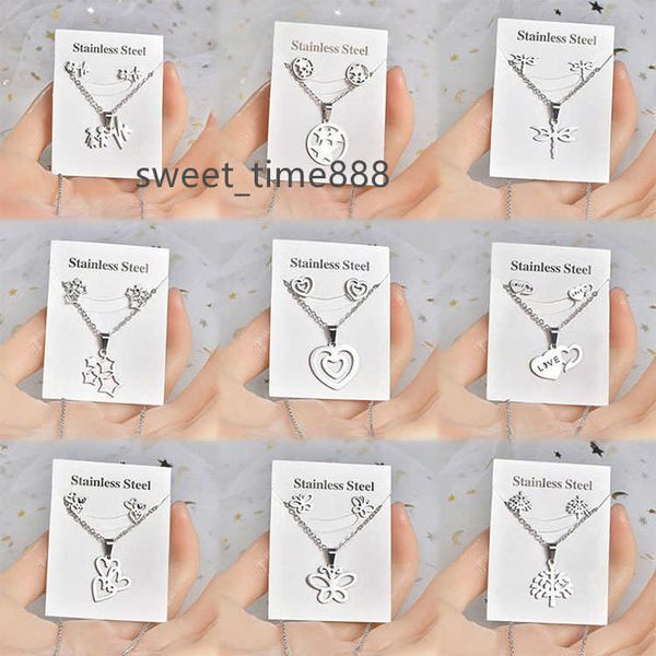 g1498 44 styles jewelry set stainless steel a-z initial letters pendant heart butterfly pendant necklace and earring set, Silver
g1498 44 styles jewelry set stainless steel a-z initial letters pendant heart butterfly pendant necklace and earring set, Silver