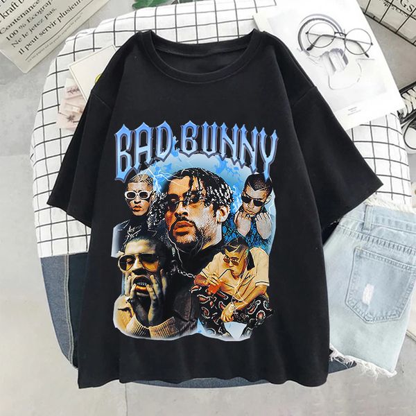 women's tshirt hip hop bad bunny shirts summer short sleeve cotton plus size oversize ee shirt men graphic 230510, White
women's tshirt hip hop bad bunny shirts summer short sleeve cotton plus size oversize ee shirt men graphic 230510, White
