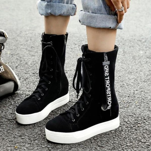 small big size 33 to 42 43 casual lace up height increased platform mid calf boots white black5529095, Black
small big size 33 to 42 43 casual lace up height increased platform mid calf boots white black5529095, Black